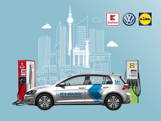Volkswagen będzie ładował samochody pod sklepami Lidl i Kaufland